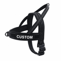 NEW Team K9® Lightweight Personalized No Pull Dog Harness with a Quick-Release Metal Buckle, Reinforced Front & Back V-Rings, Hook & Loop Panels, Padded Adjustable Straps, Top Handle, & Reflective Stitching