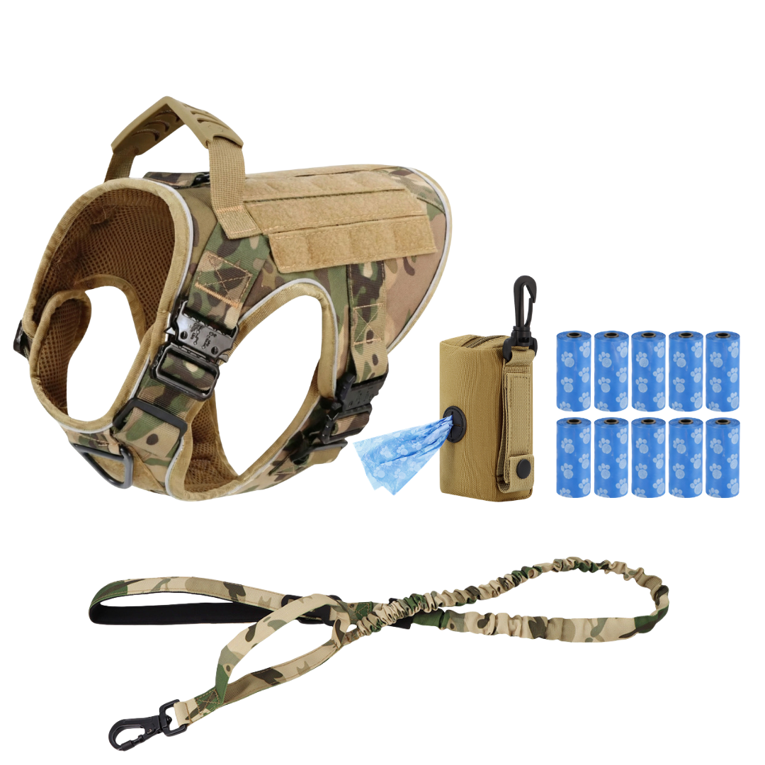 Team K9® Tactical No-Pull Dog Harness (4 Metal Buckles)