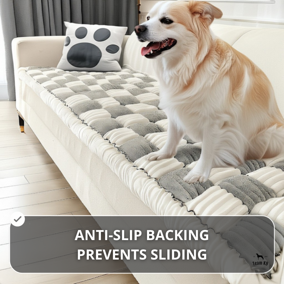 NEW 2-in-1 Furniture Protector & Dog Bed Couch Cover with Thick Orthopedic Padding, Non-Slip Grip, Scratch-Resistant Surface & Machine-Washable Fabric