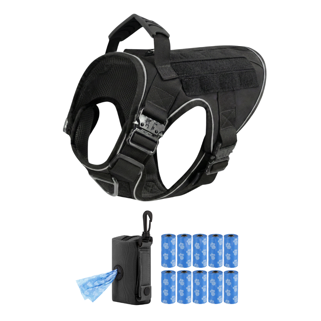 Team K9® Tactical No-Pull Dog Harness (4 Metal Buckles)