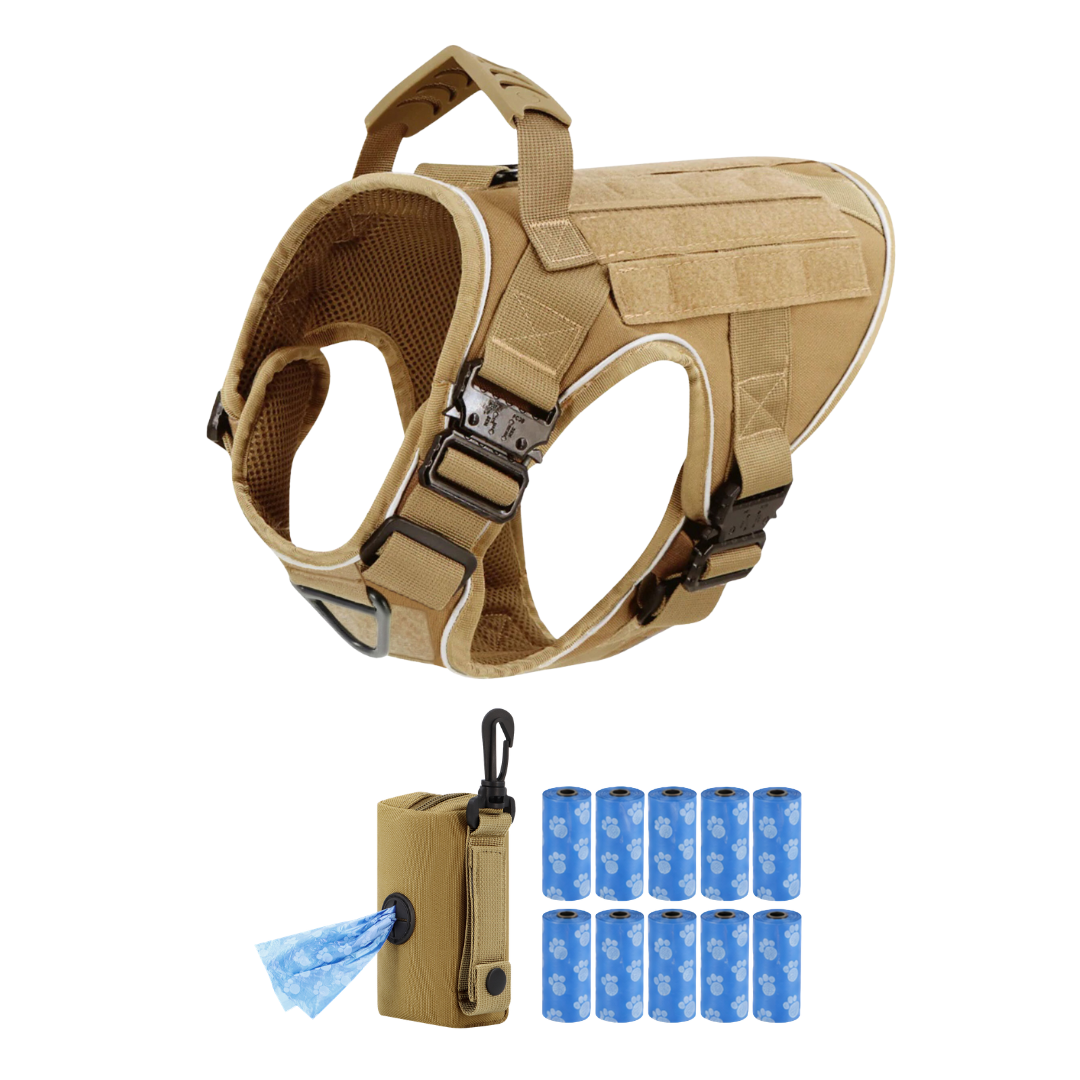 Team K9® Tactical No-Pull Dog Harness (4 Metal Buckles)