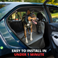 NEW Waterproof Hard Bottom Car & Truck Seat Foldable Hammock Cover With Storage Pockets, Side Flaps, Headrest Straps, Seat Anchors, & Mesh Window (+FREE SAFETY BELT!)