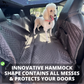 NEW Waterproof Hard Bottom Car & Truck Seat Foldable Hammock Cover With Storage Pockets, Side Flaps, Headrest Straps, Seat Anchors, & Mesh Window (+FREE SAFETY BELT!)