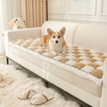 NEW 2-in-1 Furniture Protector & Dog Bed Couch Cover with Thick Orthopedic Padding, Non-Slip Grip, Scratch-Resistant Surface & Machine-Washable Fabric