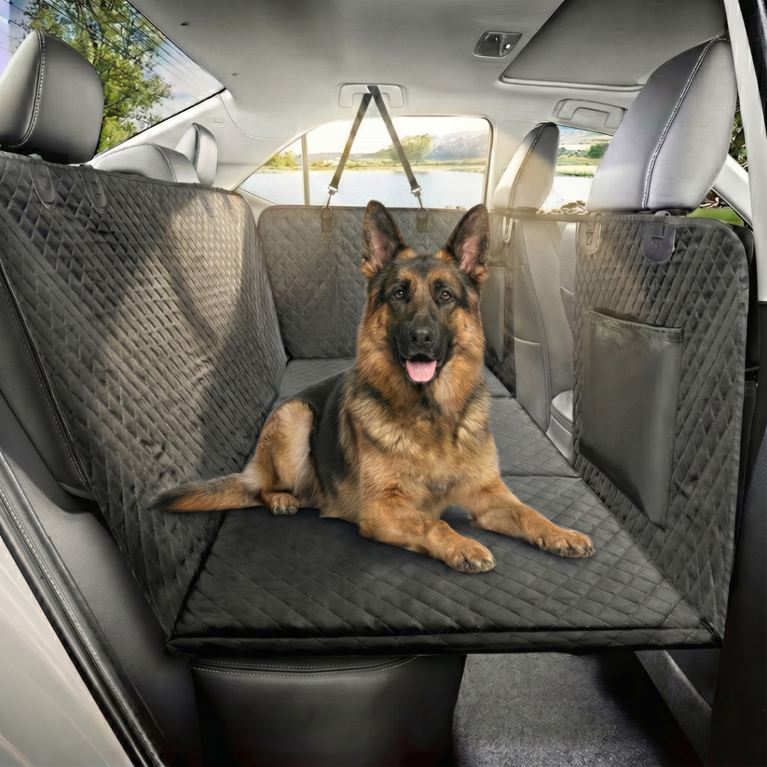 Team K9 hard-bottom backseat extender in use
