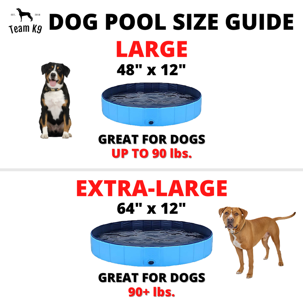 NEW Pop-Up Foldable Outdoor Dog Bath & Swimming Pool With Side Drain (Aqua Blue)
