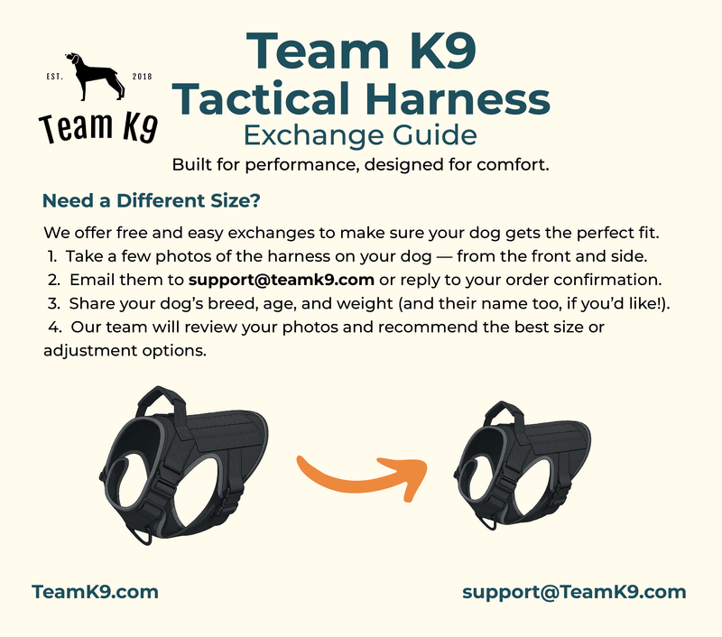 Team K9 Harness Exchange Guide
