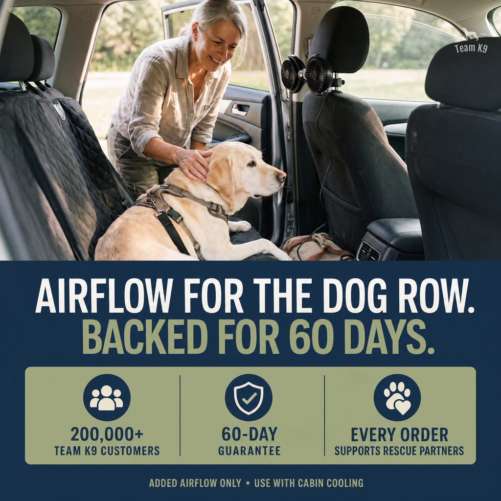 TK9 Swipe Story tk9-pdp-swipe-story-20260716 | dual-headrest-cooling-fans-usb-a | 09 | Airflow for the dog row
