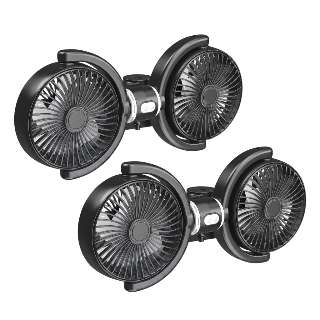 Adjustable Backseat Dual Cooling Fans (Compatible with USB-A plug Only)