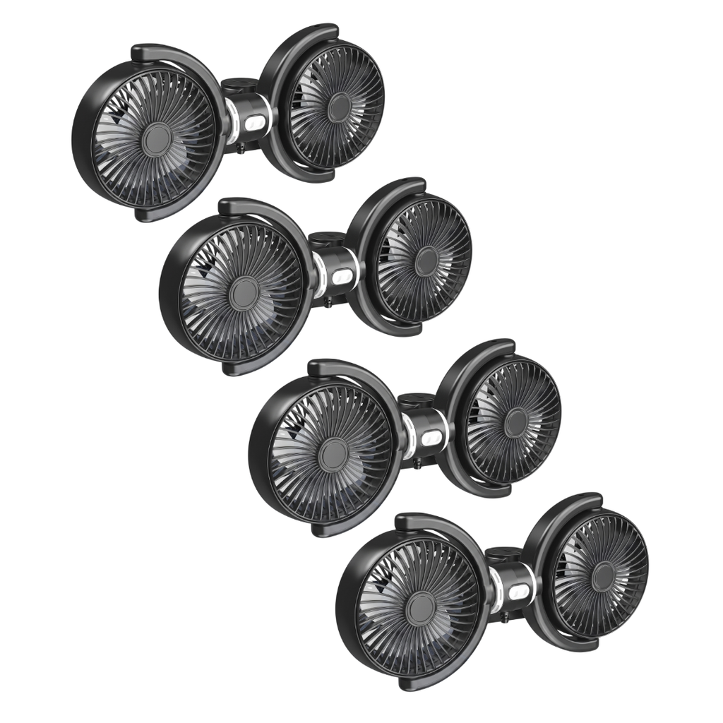 Adjustable Backseat Dual Cooling Fans (Compatible with USB-A plug Only)
