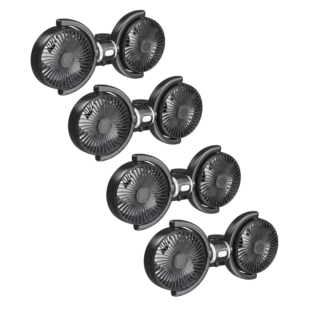 Adjustable Backseat Dual Cooling Fans (Compatible with USB-A plug Only)