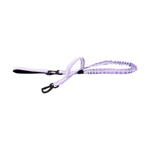 Heavy-Duty Double-Handle Tactical Bungee K9 Dog Leash with Padded Handles, Seatbelt Attachment, & Reinforced Swivel Clip