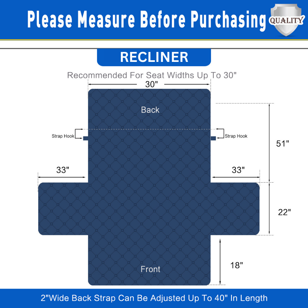 NEW Machine-Washable, Dryer-Safe Furniture Protector Couch Cover With Side Pockets & Back Straps (+2-In-1 Reversible Colors!)