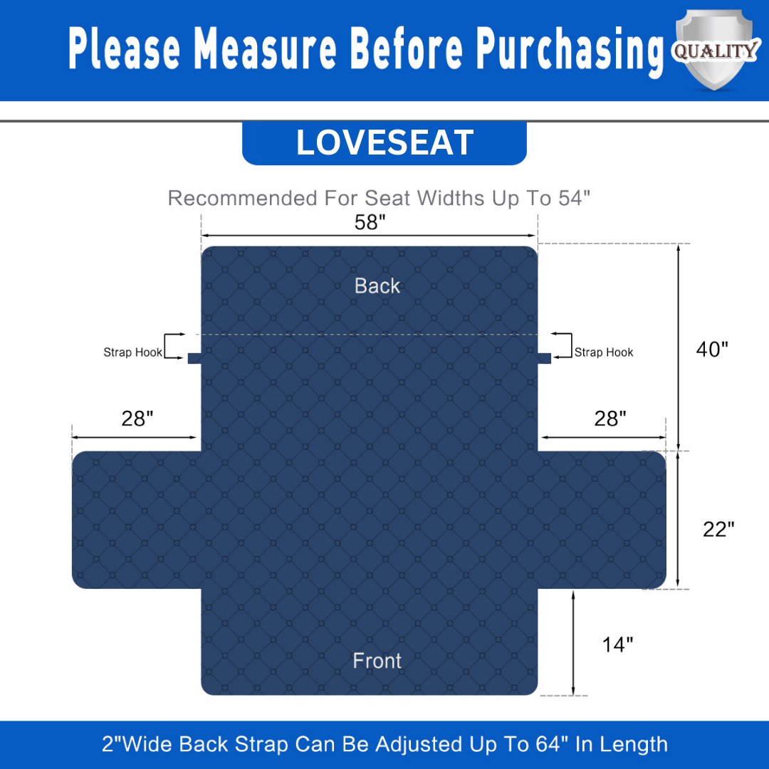 NEW Machine-Washable, Dryer-Safe Furniture Protector Couch Cover With Side Pockets & Back Straps (+2-In-1 Reversible Colors!)