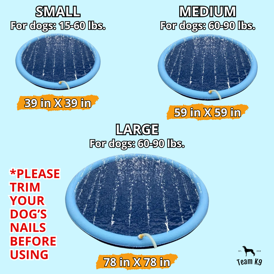 NEW Inflatable Splash Pad Fountain Toy For Dogs