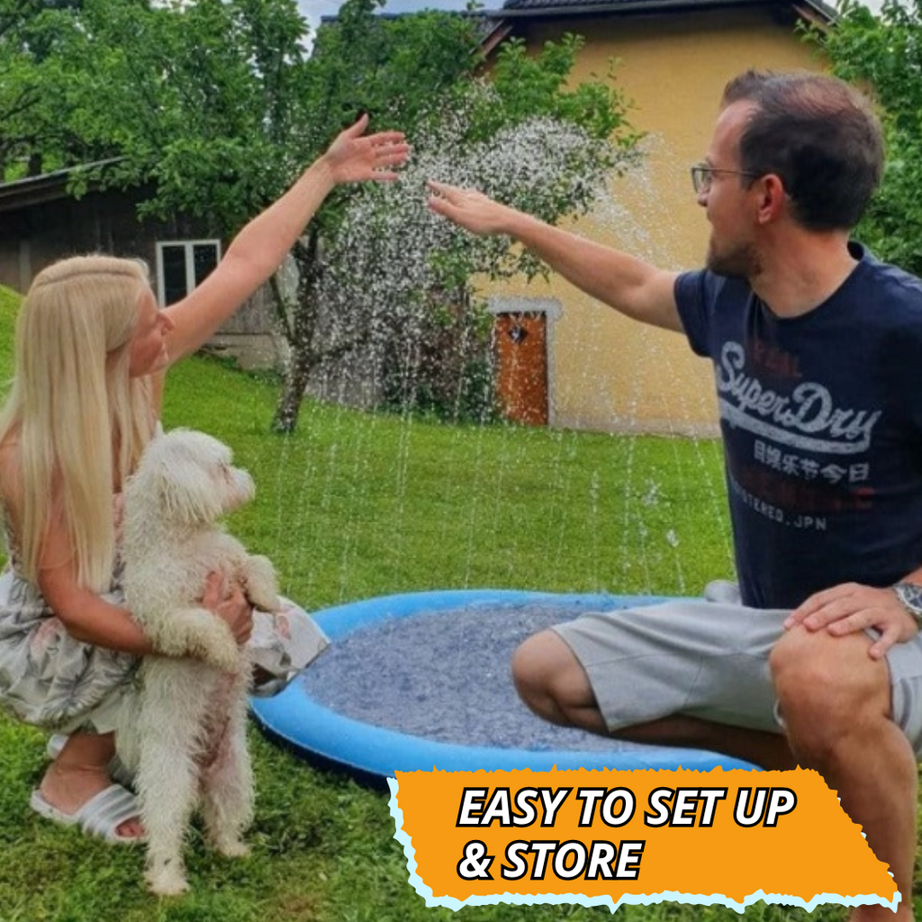 NEW Inflatable Splash Pad Fountain Toy For Dogs