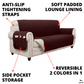 Classic Machine-Washable, Dryer-Safe Furniture Protector Couch Cover With Side Pockets & Back Straps (+2-In-1 Reversible Colors!)