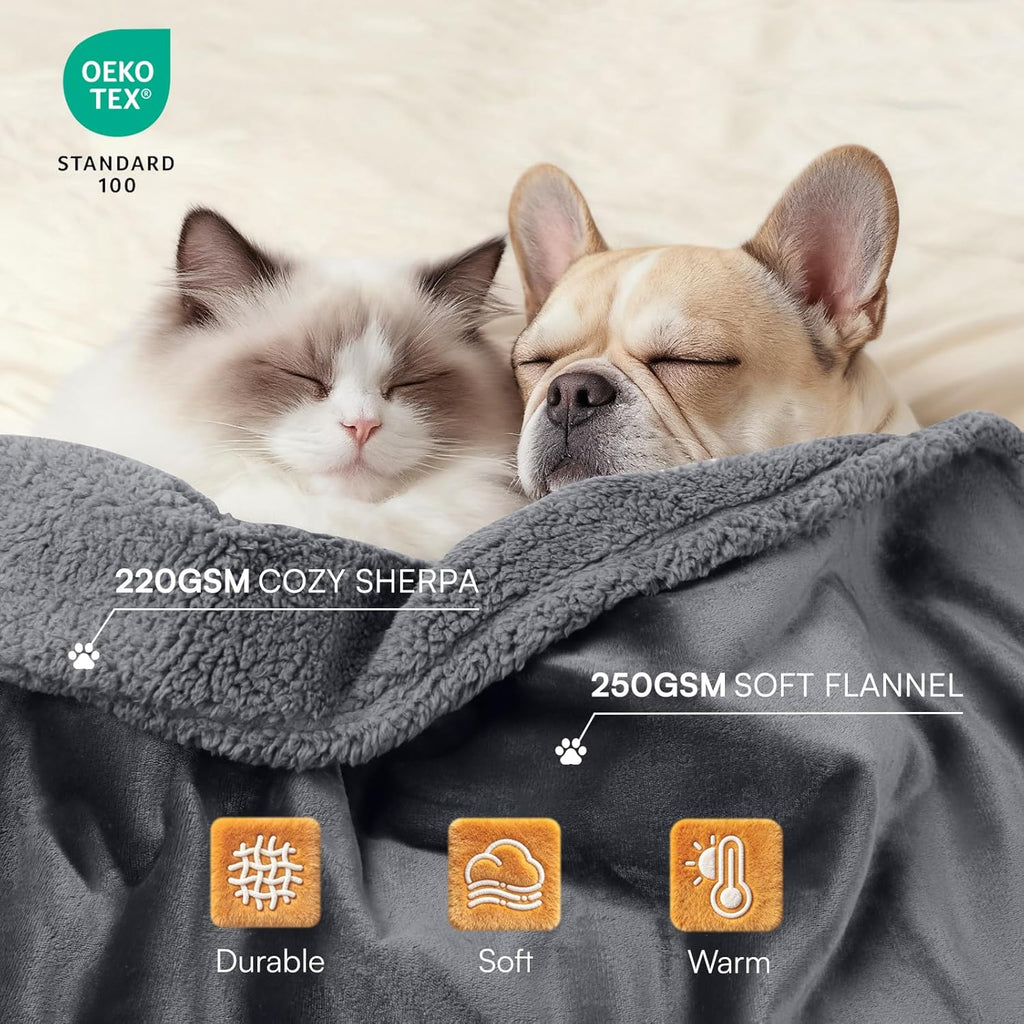 Water-Resistant Dog Throw Blanket