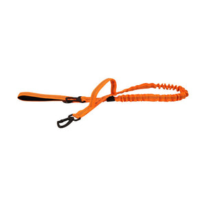 Heavy-Duty Double-Handle Tactical Bungee K9 Dog Leash with Padded Handles, Seatbelt Attachment, & Reinforced Swivel Clip
