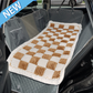 NEW Waterproof Hard Bottom Car & Truck Seat Foldable Hammock Cover With Storage Pockets, Side Flaps, Headrest Straps, Seat Anchors, & Mesh Window (+FREE SAFETY BELT!)