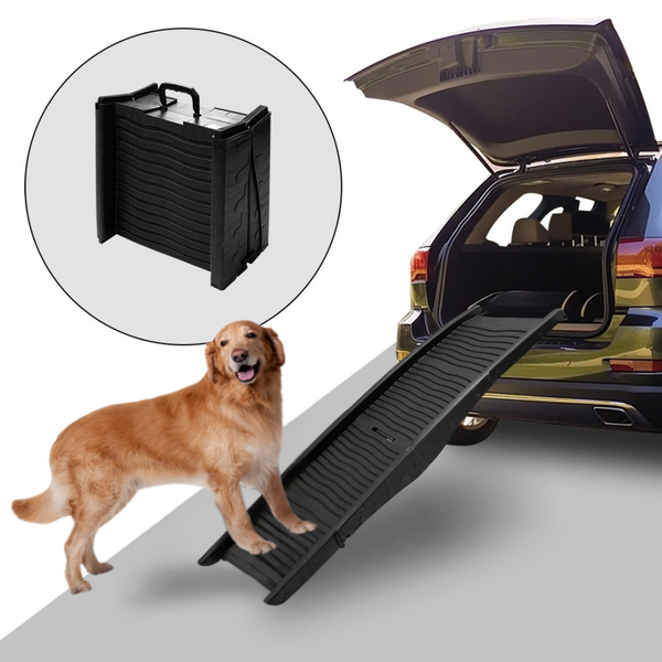 Folding Dog Ramp for Cars, SUVs, & Trucks with Easy Access for Large Dogs