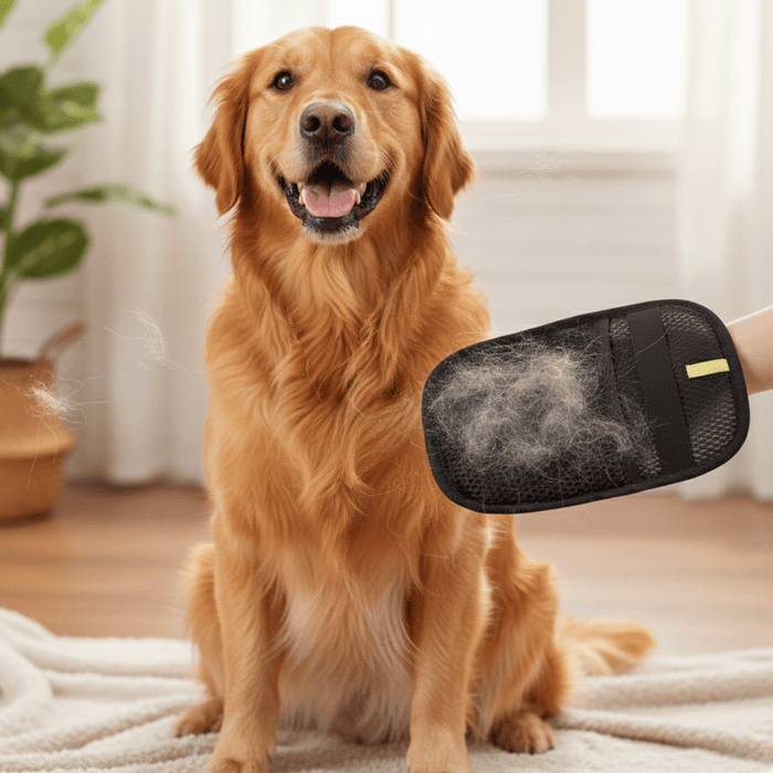 Team K9 pet hair removal grooming gloves
