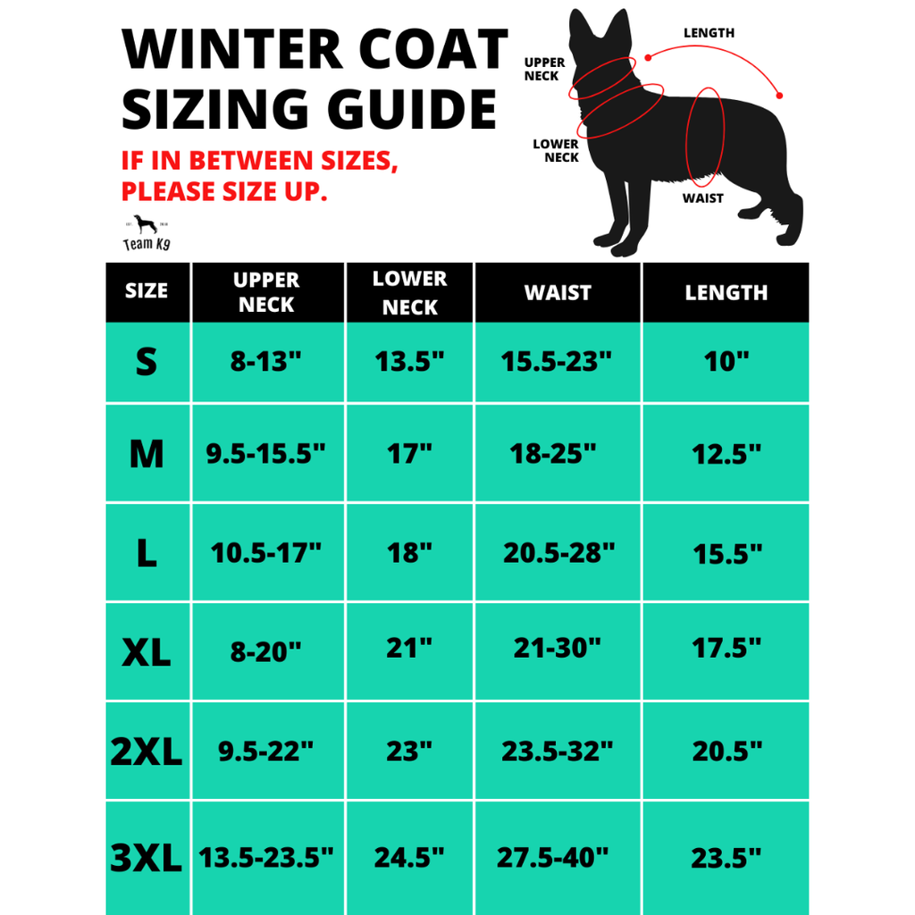 NEW Water-Resistant Dog Winter Coat With Reflective Strips, Adjustable Elastic Tighteners, & Safety Buckles