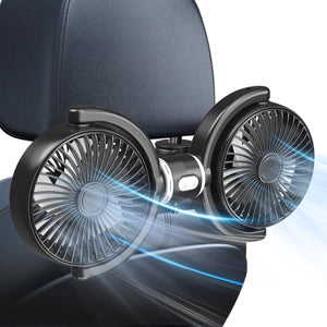 NEW Adjustable Backseat Dual Cooling Fans (Compatible with USB-A plug Only)