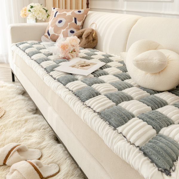 NEW 2-in-1 Furniture Protector & Dog Bed Couch Cover with Thick Orthopedic Padding, Non-Slip Grip, Scratch-Resistant Surface & Machine-Washable Fabric