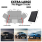 NEW Waterproof Hard Bottom Car & Truck Seat Foldable Hammock Cover With Storage Pockets, Side Flaps, Headrest Straps, Seat Anchors, & Mesh Window (+FREE SAFETY BELT!)