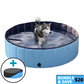 NEW Pop-Up Foldable Outdoor Dog Bath & Swimming Pool With Side Drain (Aqua Blue)