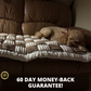 NEW 2-in-1 Furniture Protector & Dog Bed Couch Cover with Thick Orthopedic Padding, Non-Slip Grip, Scratch-Resistant Surface & Machine-Washable Fabric