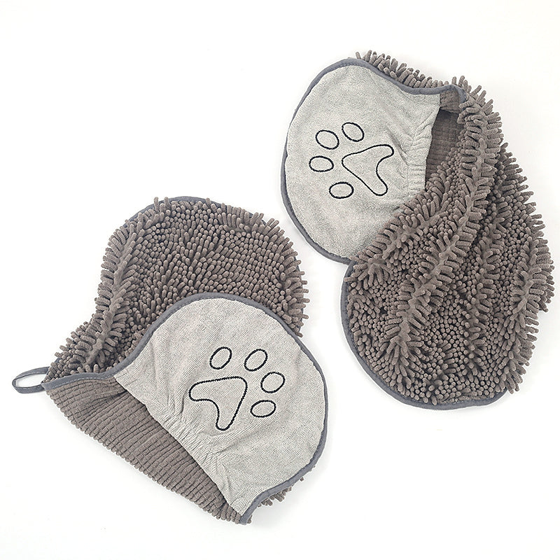 Quick-Dry Wrap Towel With Hand Pockets & Superabsorbent Microfiber