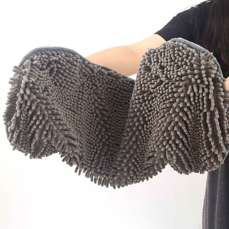 Quick-Dry Wrap Towel With Hand Pockets & Superabsorbent Microfiber