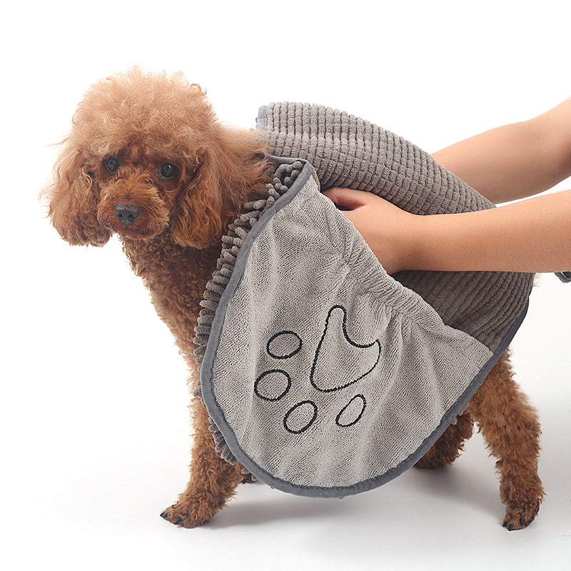 Quick-Dry Wrap Towel With Hand Pockets & Superabsorbent Microfiber