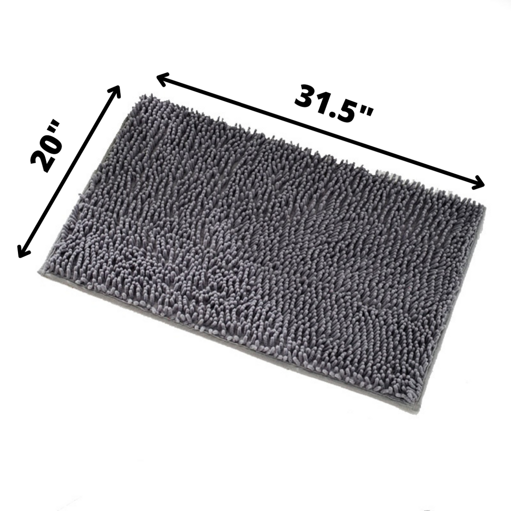 Paw-Drying Floor Mat With Superabsorbent Quick-Dry Microfiber & Non-Slip Backing
