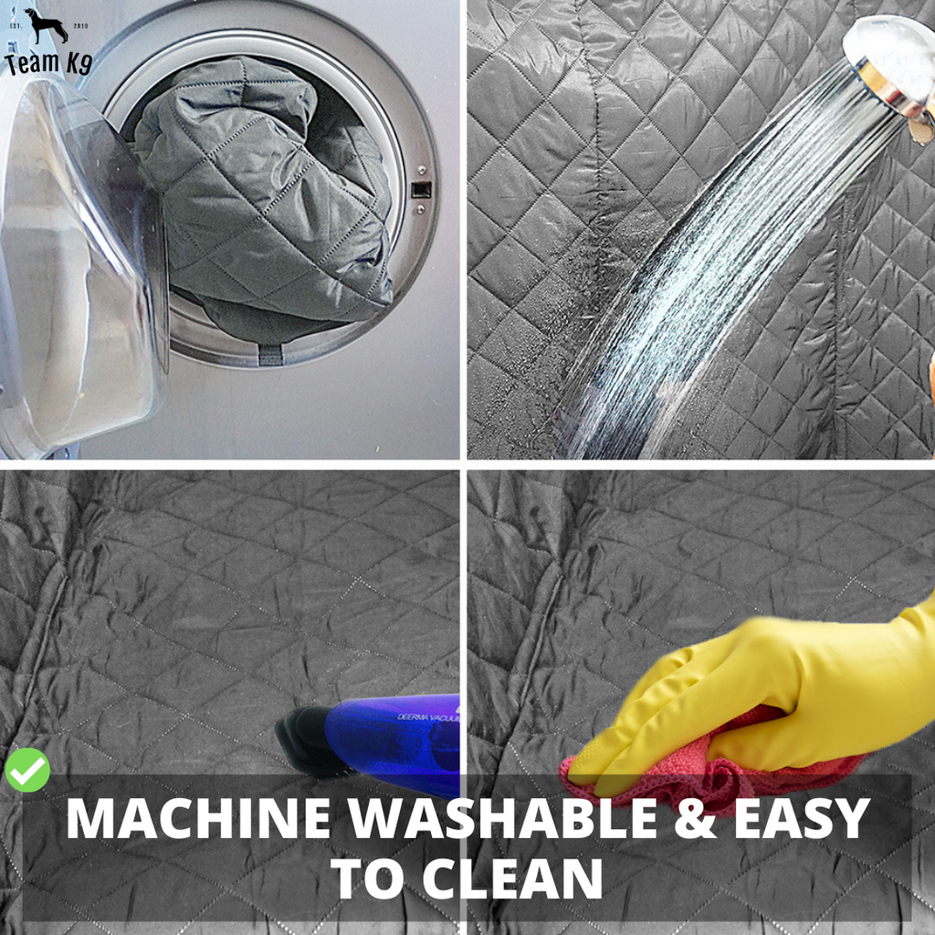 Waterproof Non-Slip Car Seat Hammock Cover With Pockets, Side Flaps, Headrest Straps, Seat-Anchors, & Mesh Window (+FREE SAFETY BELT!)