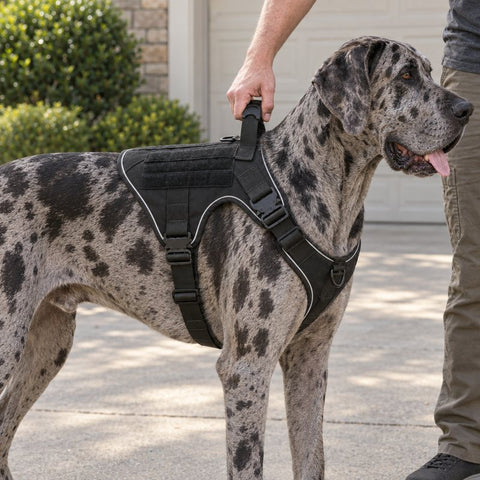 Great Dane in an extra-large Team K9 harness