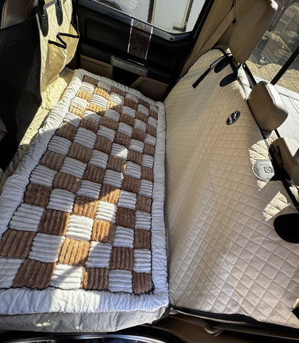 Customer photo from Sherri O.: seat cover installed, Ford F250 Super Duty